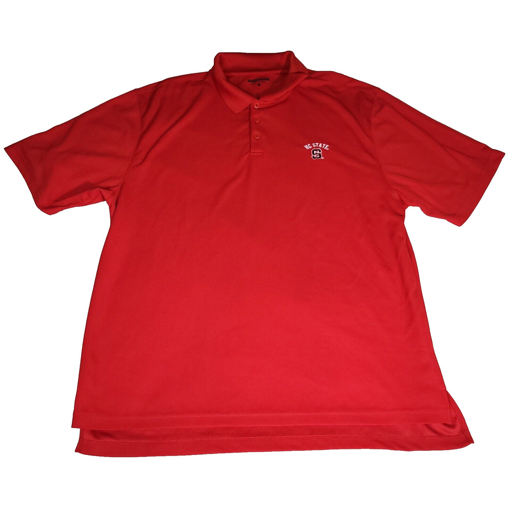 NC State Wolfpack Polo Shirt Mens Sz XL Short Sleeve T-Shirt NCAA College School